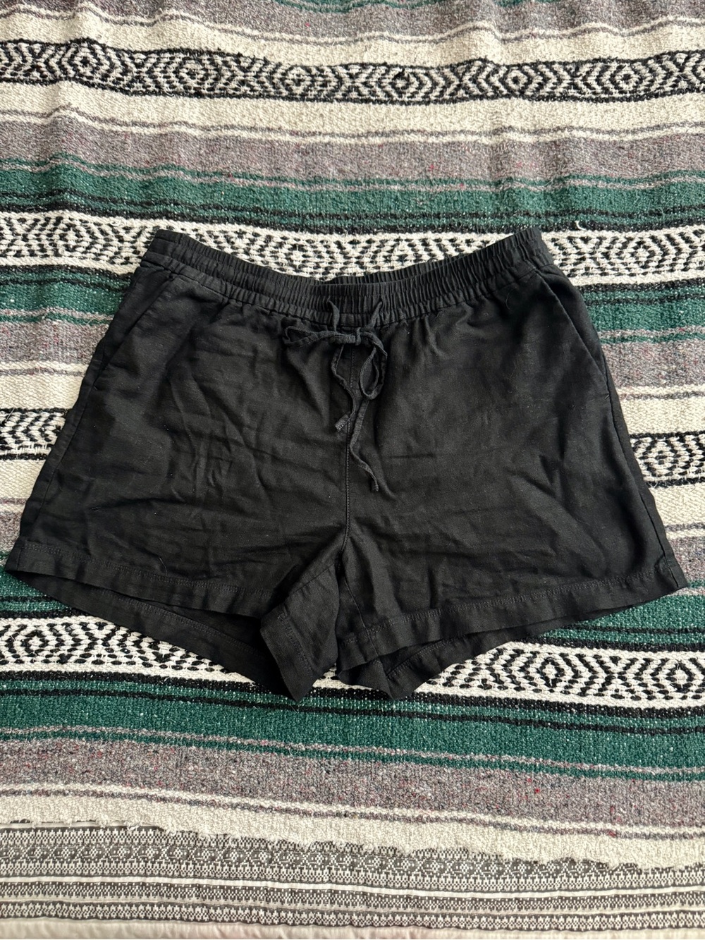 J. Crew Black Drawstring Shorts